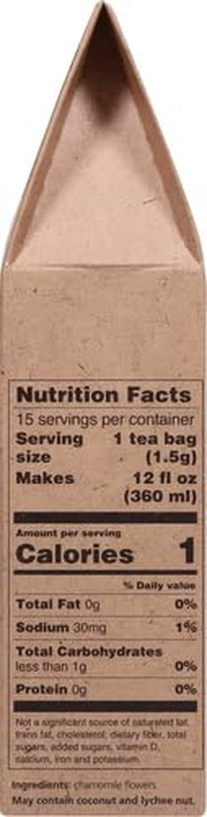 Chamomile Flowers Made with Whole Flowers (15 Count) Tea USA Naty Shop