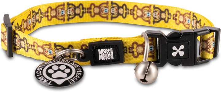 Zgarda Smart ID pentru pisici Max & Molly Urban Pets - Little Monsters - mărime 1
