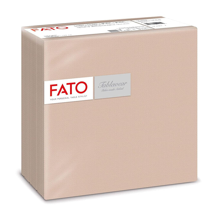 Fato - Șervețele din hârtie uscată, airlaid, efect textil, pachet de 50 de șervețele, format 40X40 pliate în 4, decor Shade Silver