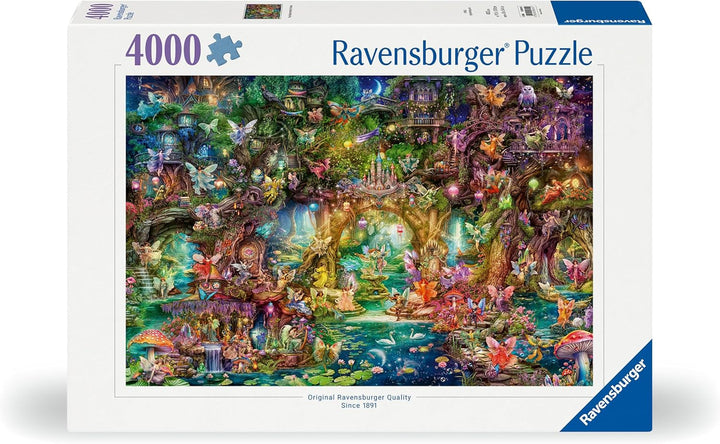 Ravensburger Puzzle 12000810 - Lumea ascunsă a zânelor - puzzle jigsaw de 4000 de piese pentru adulți cu vârsta de peste 14 ani