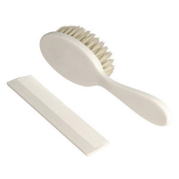 315005 Pieptene și perie din plastic alb
