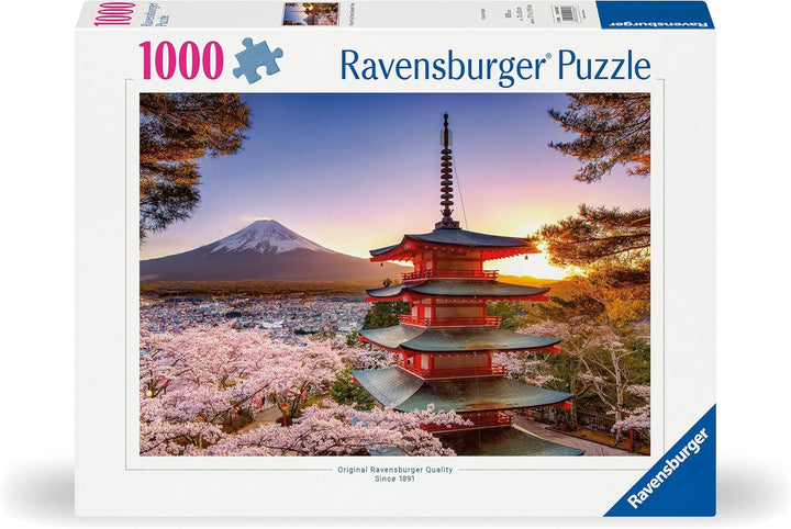Ravensburger Puzzle 12000582 - Flori de cireș în Japonia - puzzle jigsaw de 1000 de piese pentru adulți și copii de peste 14 ani,