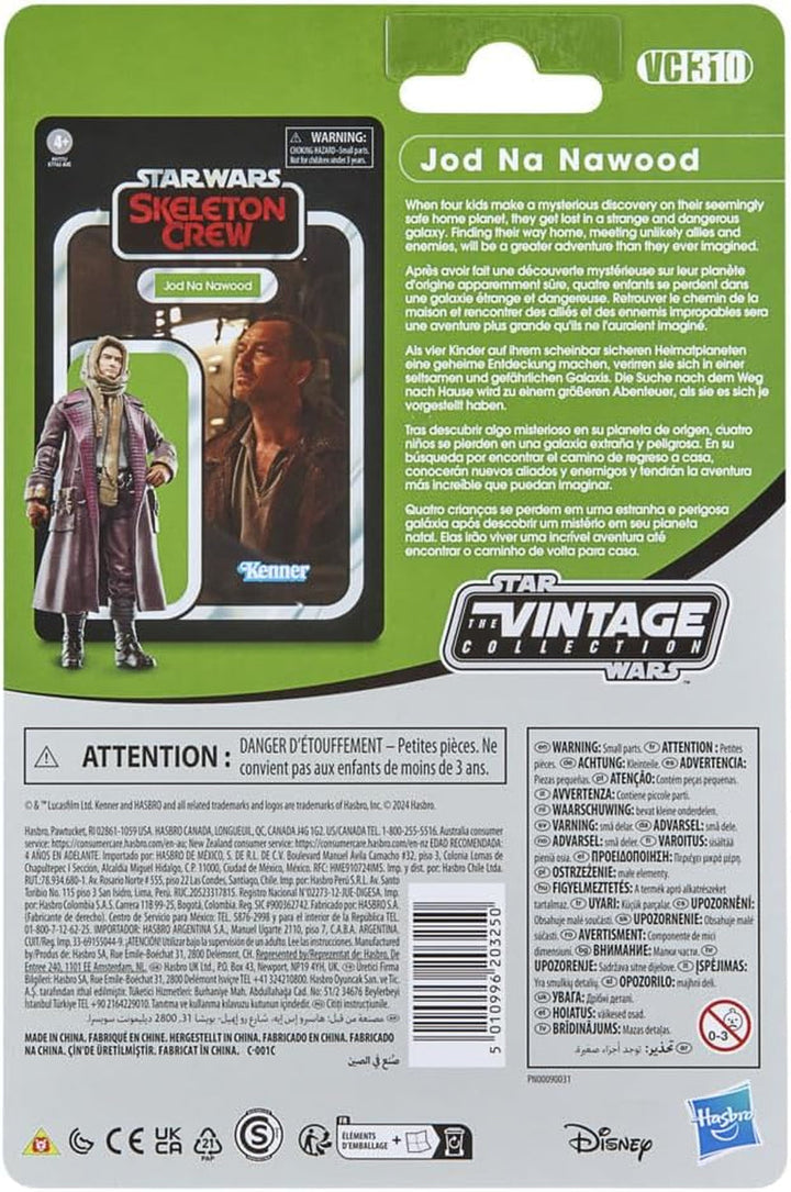 Star Wars Seria Vintage Jod NA Nawood, Skeleton Crew Action Figure To Collect (Scară 9.5 Cm)
