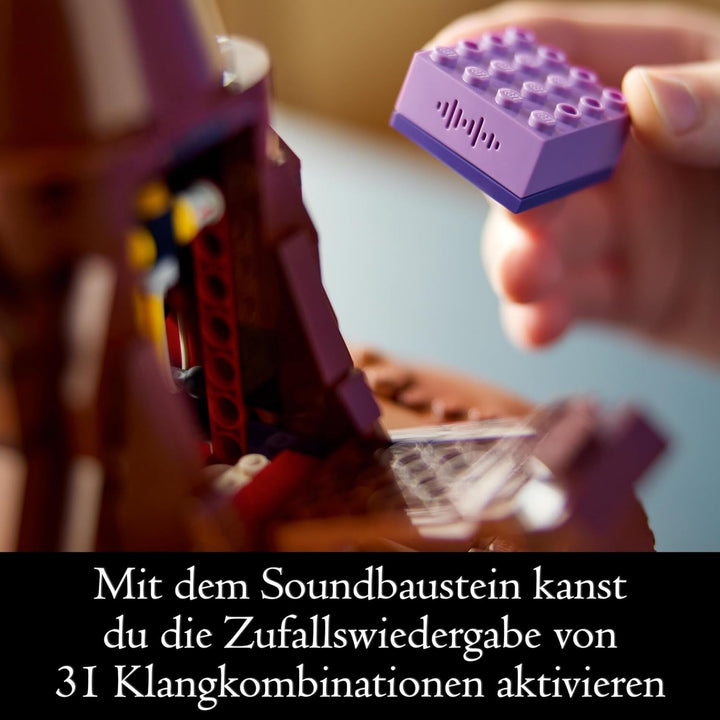 LEGO Harry Potter Pălăria vorbitoare, model Hogwarts pentru adulți, cadou de film pentru femei, bărbați, mamă și tată, cu 31 de combinații de sunete aleatorii, te sortează în casa ta Hogwarts 76429