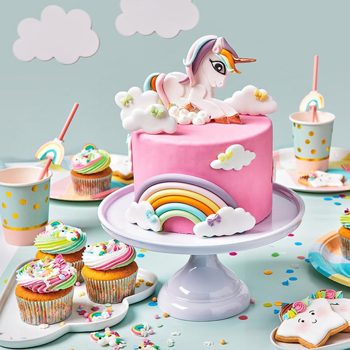 FunCakes Roll Fondant Bright White: Ușor de folosit, neted, flexibil, moale și pliabil, perfect pentru decorarea prăjiturilor, halal, kosher și fără gluten. 5 kg (2 Ã- 2,5 kg) Pasta de zahar Naty Shop