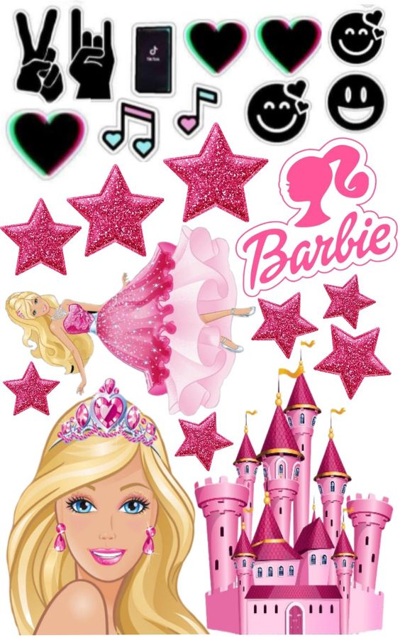 Imagine comestibila, vafa sau icing, format A4, Barbie - Nati Shop