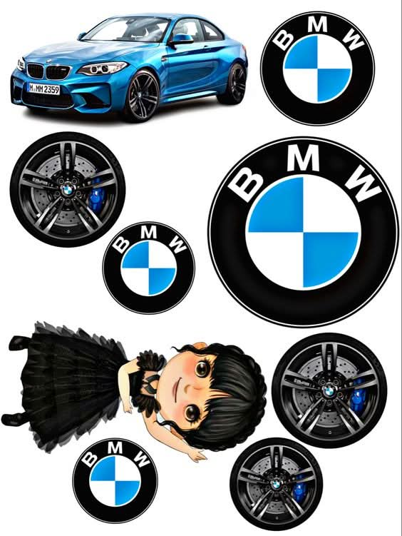 Imagine comestibila, vafa sau icing, format A4, BMW - Naty Shop