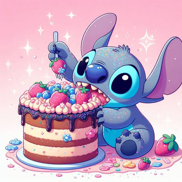 Imagine comestibila, vafa sau icing, format A4, Lilo and Stitch - Nati Shop