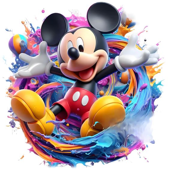 Imagine comestibila, vafa sau icing, format A4, Mickey Mouse - Nati Shop