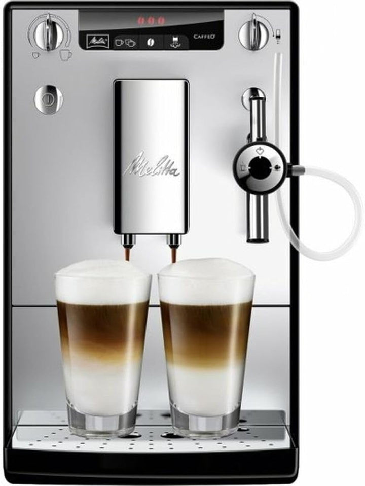 Melitta Solo & Perfect Milk - Mașină de cafea complet automată cu sistem de lapte, mașină de cappuccino pentru, de exemplu, cafea sau cappuccino, argintiu Espressoare Besuche den Melitta-Store