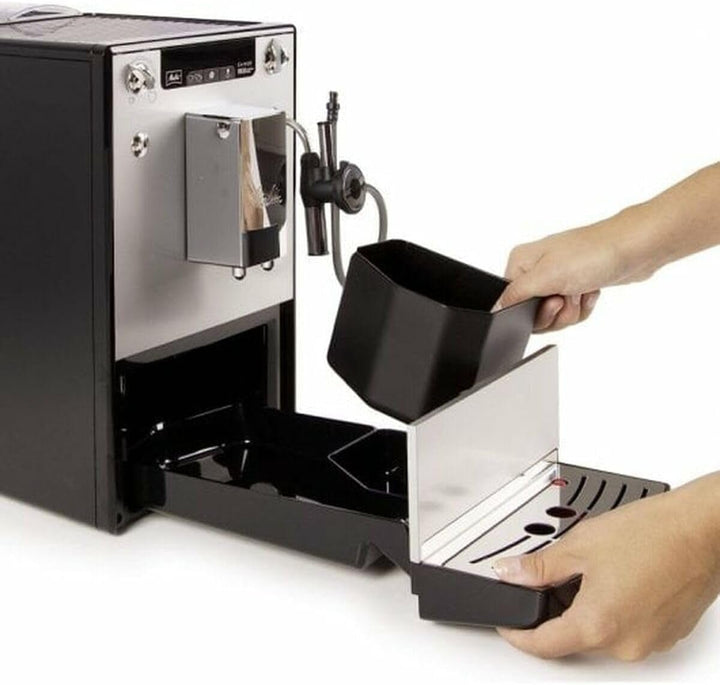 Melitta Solo & Perfect Milk - Mașină de cafea complet automată cu sistem de lapte, mașină de cappuccino pentru, de exemplu, cafea sau cappuccino, argintiu Espressoare Besuche den Melitta-Store