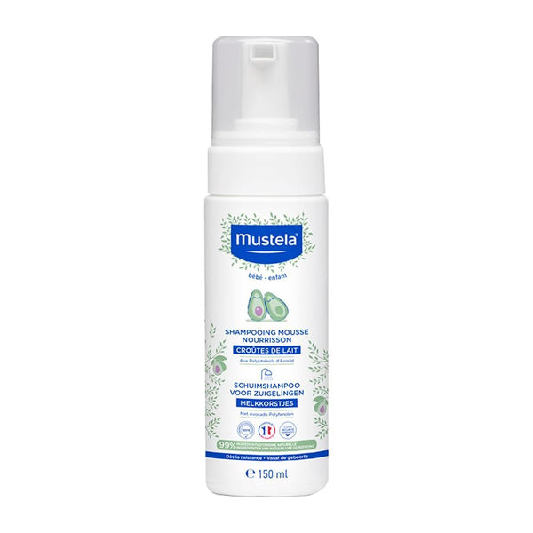 Șampon mousse pentru cruste de lapte, păr, bebeluși, copii, întreaga familie - Ajută la îndepărtarea crustă de lapte, curățare delicată, fără usturime (150ml) Copii - Baie si Skincare Naty Shop 150 Ml (1 pachet)