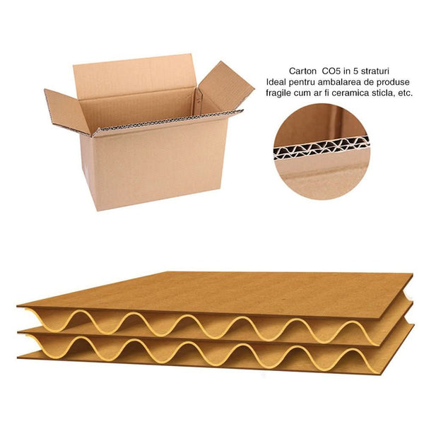 Set 20 cutii carton CO5, CB, 220 x 95 x 95 - Nati Shop