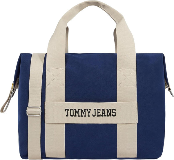 Tommy Jeans Geantă geantă de voiaj pentru bărbați Retro Cool Weekender, Albastru (Velvet Blue), Marime unu Bagaje și echipament de călătorie Naty Shop Titlu implicit